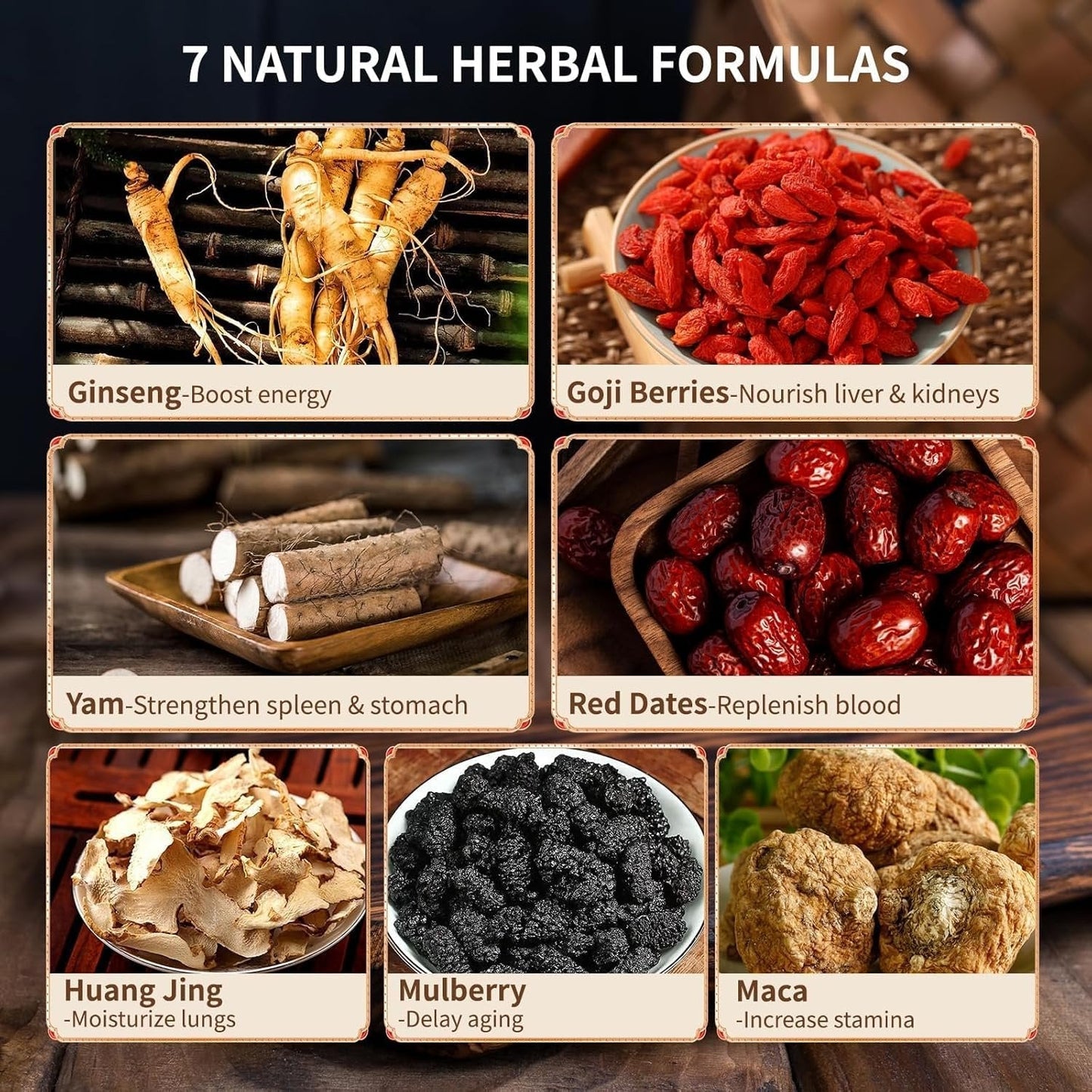 💪Ginseng & Mulberry Herbal Tea