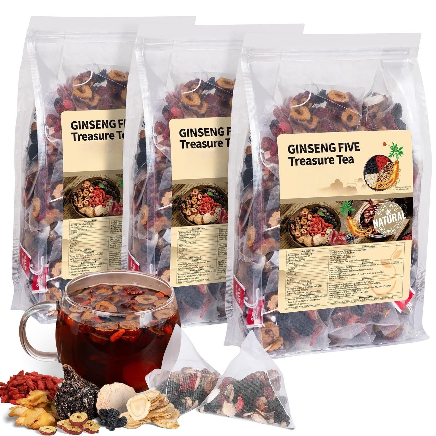 💪Ginseng & Mulberry Herbal Tea