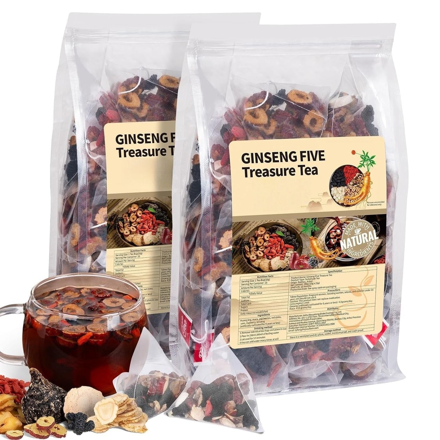💪Ginseng & Mulberry Herbal Tea